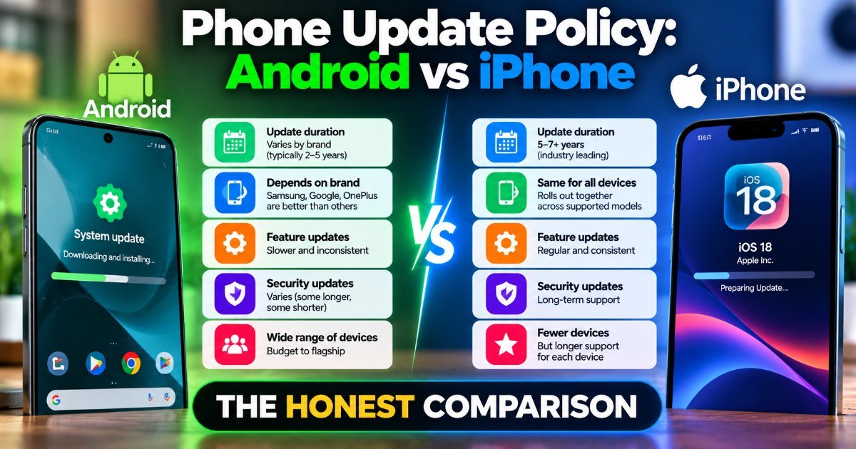 Phone Update Policy: Android vs iPhone โ The Honest Comparison